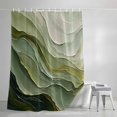 thumbnail image 3 of Sage Green Ombre Shower Curtains for Bathroom, Farmhouse Gradient Abstract Pattern Waterproof Fabric Shower Curtain, Decorative Bathroom Curtain for Bathtub, 36"x72", No Hooks Included, 3 of 9