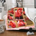 thumbnail image 2 of Flamingo Throw Blanket, 40"x50" Flannel Cute Flamingos Themed Throw Blankets, Soft Nap Throw Blanket for Home Boys Girls Women Flamingo Lovers Gifts, 2 of 5