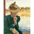 thumbnail image 2 of Carl Wilhelmson 20x24 Black Ornate Framed Double Matted Museum Art Print Titled: Scene from the Swedish West Coast (1898), 2 of 5