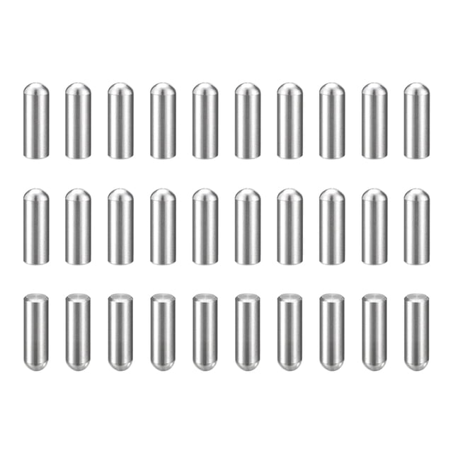 Lot de 30 Goupilles 5mm x 15mm, Tête Ronde en Acier Inoxydable 304, Argent