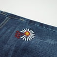 thumbnail image 5 of KIDSCOOL SPACE Baby Little Girls Jeans,Floral Embroidered Strechy Denim Soft Slim Pants, 5 of 5