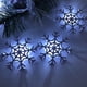 thumbnail image 3 of Caja de batería LED Navidad copo de nieve blanco cadena de luces árbol de Navidad muñeco de nieve colgante vacaciones decoración del hogar Wmkox8yii  gf8214, 3 of 9