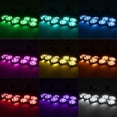 thumbnail image 3 of Luces de roca SUNPIE RGBW, 20 cápsulas, aluminio, IP67 a prueba de agua, 3 of 7