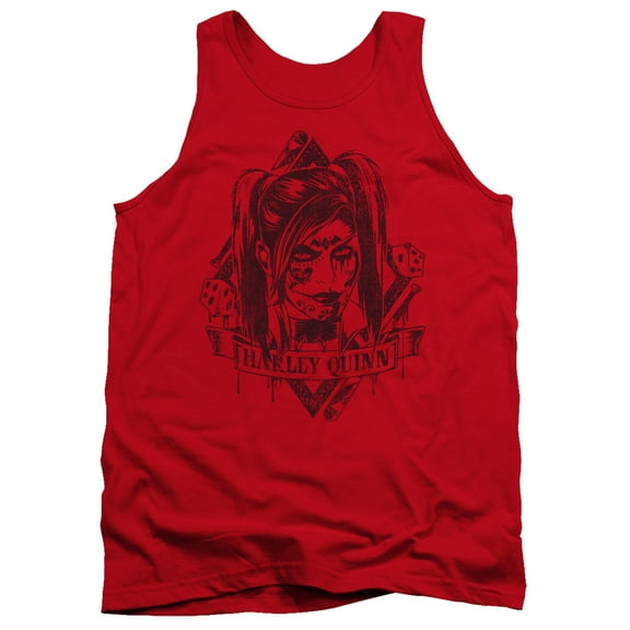 Batman Arkham Knight Diamond Adult Tank Top Red