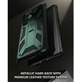 thumbnail image 4 of Poetic Spartan Case for Galaxy S22 Ultra 5G, Full Body Rugged Case with Kickstand, Metallic Green, 4 of 6