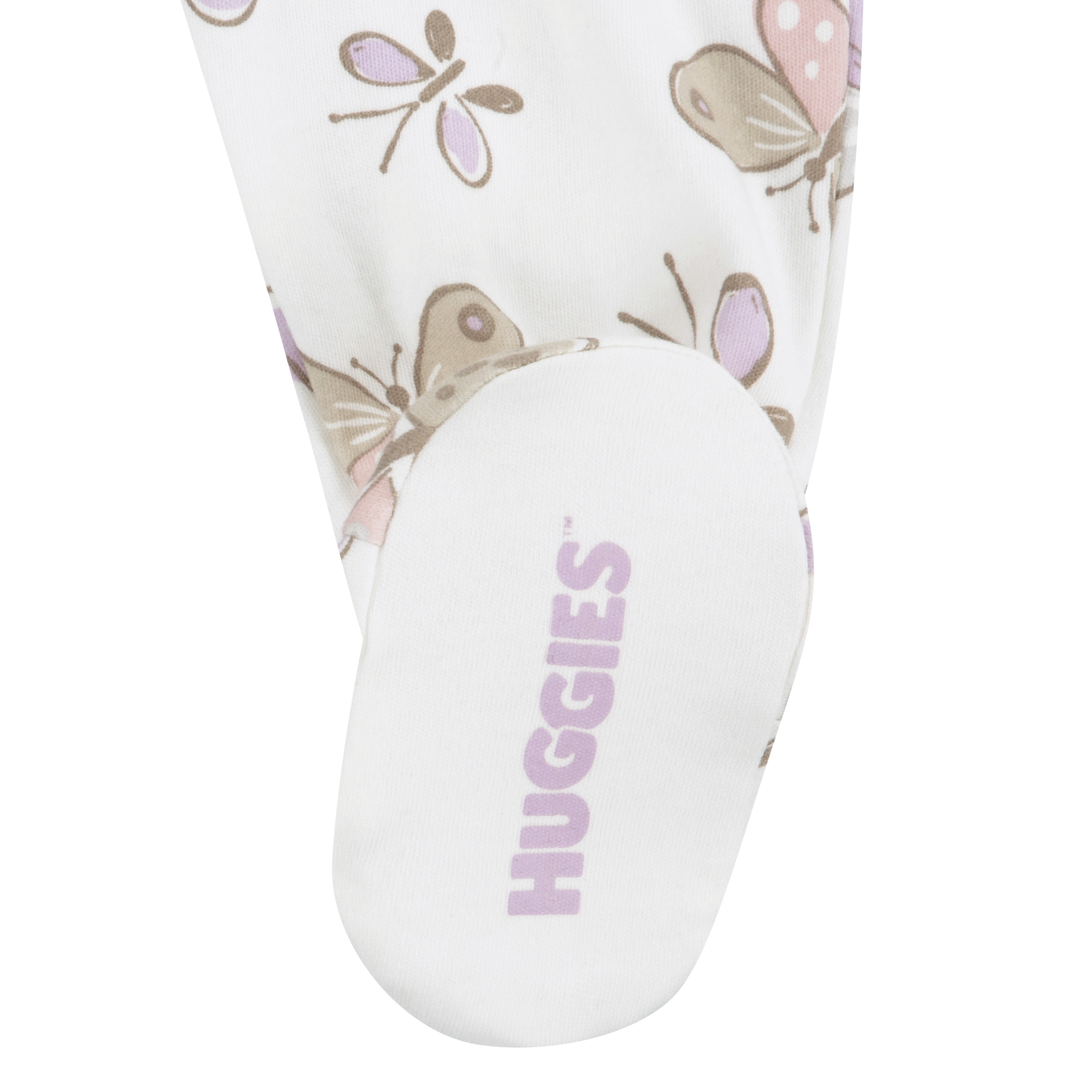 Huggies Baby Girls Butterfly Printed Organic Cotton Sleep and Play, Sizes NB-9M