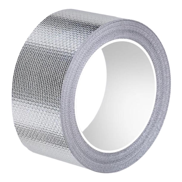 Cinta de fibra de vidrio de aluminio, cinta de sellado térmico multiusos, resistente al agua y al calor. 5 cm de ancho