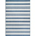 thumbnail image 2 of nuLOOM Robin Multi Stripe Indoor/Outdoor Blue 5' x 8' Coastal Oval Rug, 2 of 2