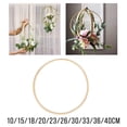 thumbnail image 1 of 10 Piezas Aros Bordados Macramé Arte Artesanía DIY de Boda Soledad Anillos atrapasueños de bambú, 1 of 10