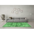 thumbnail image 3 of Ahgly Company Indoor Round Persian Emerald Green Traditional Area Rugs, 5' Round, 3 of 4
