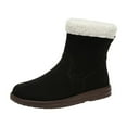 thumbnail image 7 of Winter Snow Boots New Fashion Lamb Thickened Warm Fleece Short Boots With Side Zpipper Design Solid Shoes For Women, 7 of 7