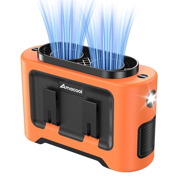 Ventilador de cintura portátil AMACOOL 14500 mAh con 5 velocidades y 35 h de batería