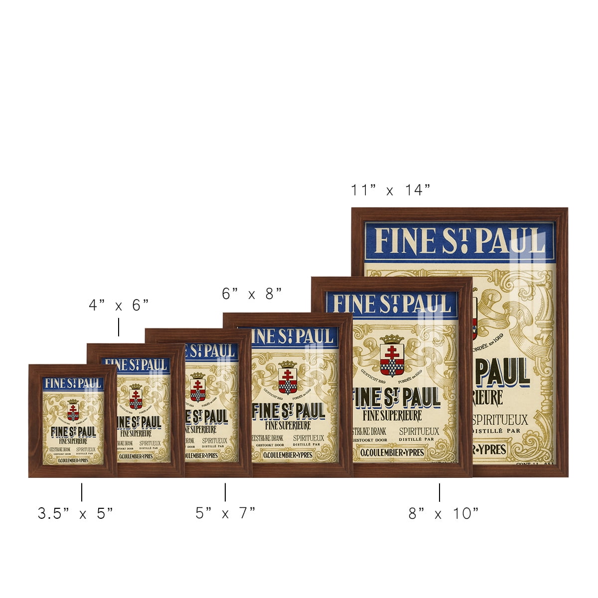 Fine St. Paul -Framed Print w/glass-Chestnut
