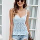 thumbnail image 3 of Camisola de punto con huecos, tops sexys para mujer, camisola estilo bm con cuello en V europeo y americano 2023, 3 of 3