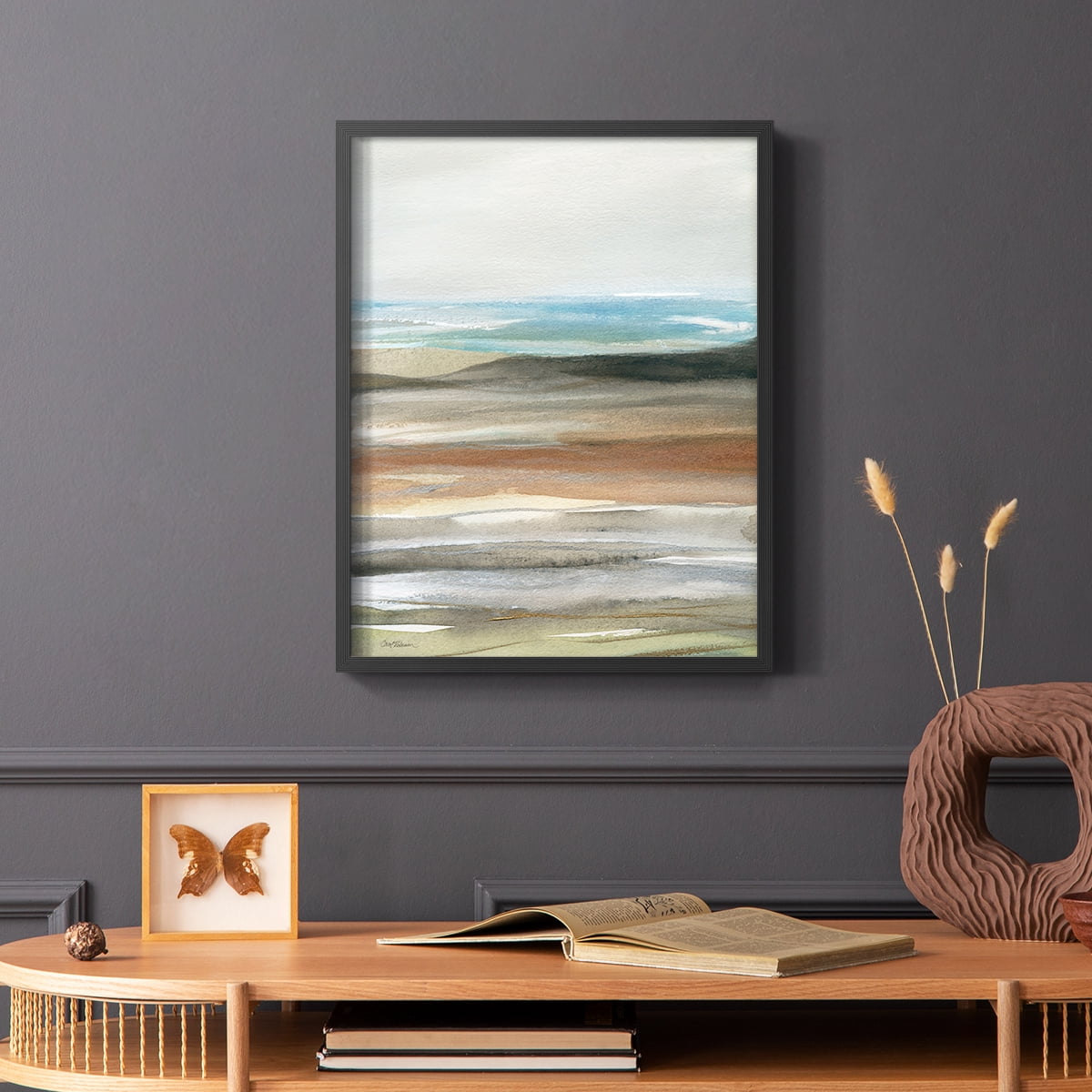 Nature's Many Layers II in Black Solid Wood 22 x 28 Framed Print
