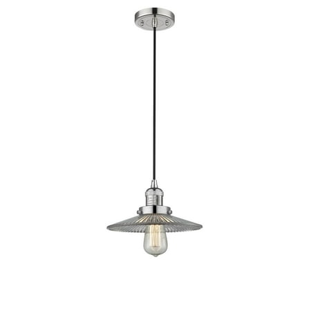Pn Polished Nickel Porcelain - Innovations 1-LT Halophane 10