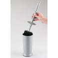 thumbnail image 5 of iDesign Kent Toilet Bowl Brush and Holder for Bathroom Storage, Silver, 5 of 5