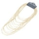 thumbnail image 1 of Collar multicapa jinwen de Cuero Vintage beige, 1 of 5