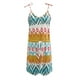 thumbnail image 4 of Moda mujer verano casual estampado floral tirantes sin mangas correas vestido Pompotops  qyievc1397, 4 of 5
