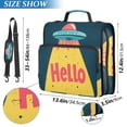 thumbnail image 2 of FORMRS Zipper Binder with Shoulder Strap 2-inch Ring 500 Sheet Capacity File Bag, Blue UFO, 2 of 5