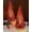 Red, variant on Red Mercury Glass Christmas Tree Set of 2, Small Tabletop Christmas Tree with Light, Operated Xmas Tree for Fireplace Bathroom Decor 10"