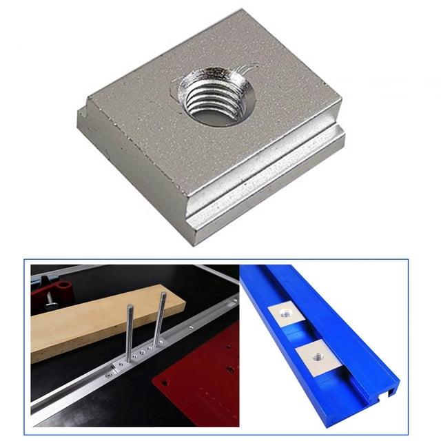 Slot Miter for Woodworking Router Table Saw Universal for Tension Devices, Sledge Table Saw Gauge Rod Jig and Fixture Bar 25mmx23mm M8