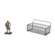 thumbnail image 1 of Figura coleccionable de caballero para escritorio, cesta de almacenamiento colgante de alambre, organizador de resina y hierro, ideal para la oficina,, 1 of 8