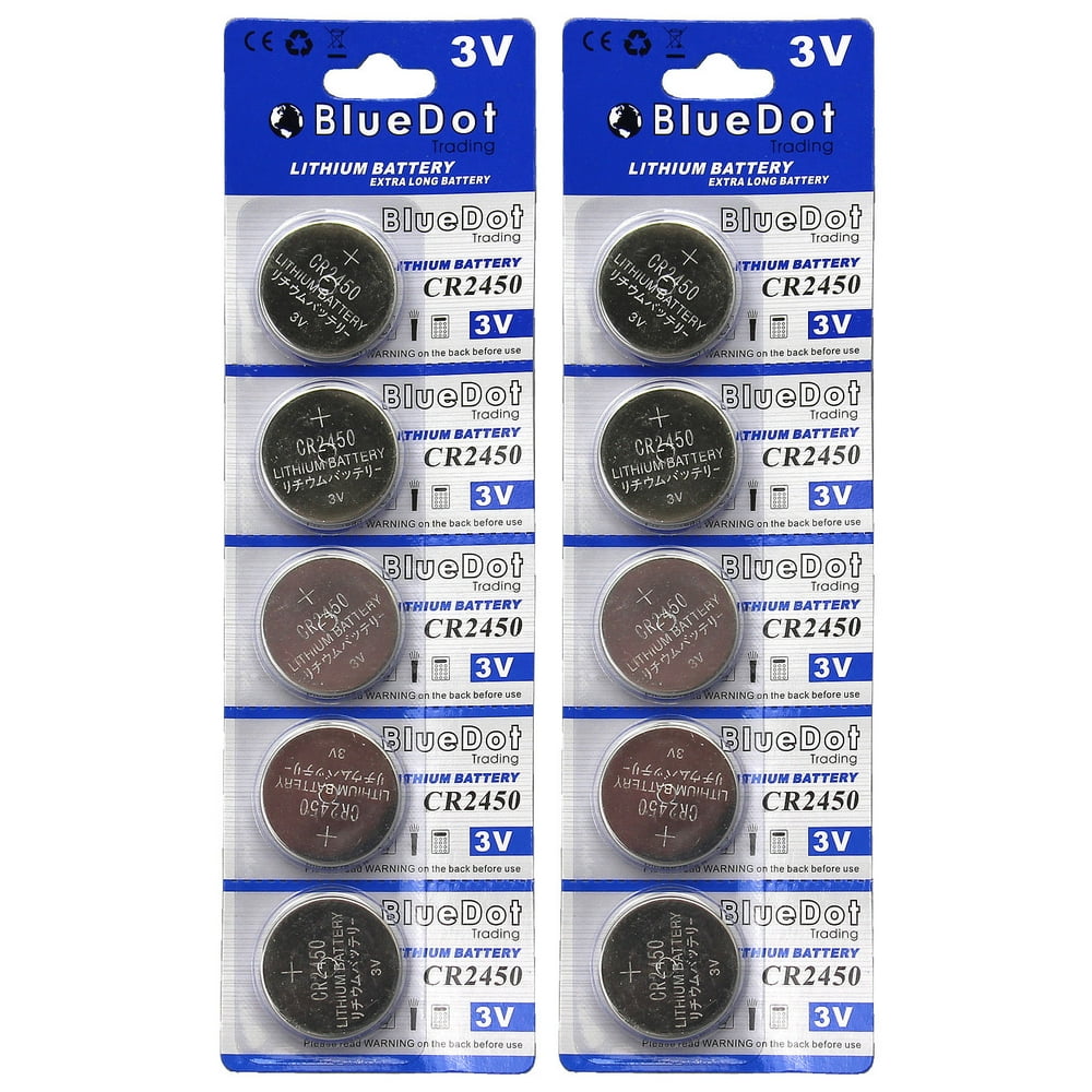 BlueDot Trading CR2450 (also known as CR5029LC) Lithium Manganese