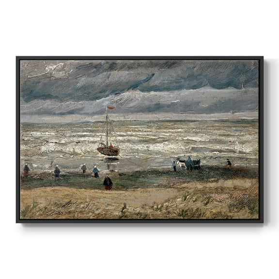 Vintage Landscape-CXXVII By Wexford Home Framed in Black Wood Gallery Wrapped Canvas 17 in. x 25 in.