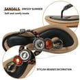 thumbnail image 6 of SWQZVT Womens Flat Sandals Boho Sandals for Woman Dressy Summer Casual Thong Beach Sandals Black Shoes 2024, 6 of 7