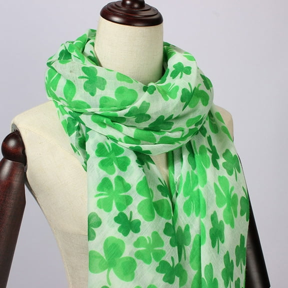 FUTUREORYY Elegant Green Shawl Wrap for Women, Dressy Lightweight Scarf, 1 Piece