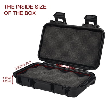 Waterproof Box Dry Box Waterproof Dry Storage Box Protective Case Outdoor Sports Survival Equipment Sealed Box With 2 U-Shape Buckle For Fishing Camping Hiking EDC Tools Water Proof Case Waterproof Container