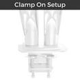 thumbnail image 3 of MotionGrey Single Metal Computer Monitor Arm Stand Universal Vesa Mount Arms Installation for up to 28 Inch Screen for Desk - White, 3 of 7