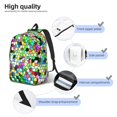 thumbnail image 3 of Rocae Colorful Tie Dye Stained Glass for Durable Canvas Backpack Leisure Large Bag Travel Rucksack Multi-function Backpack Medium, 3 of 8