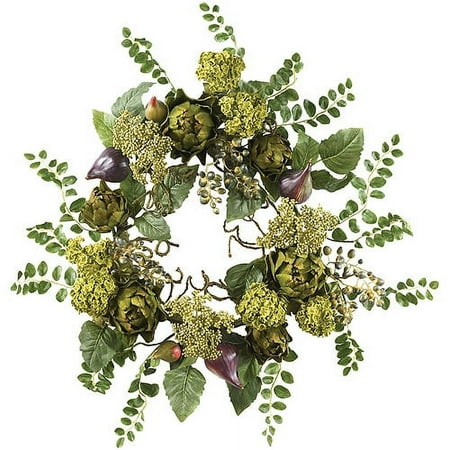 Nearly Natural 20" Artichoke Floral Wreath