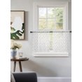 thumbnail image 3 of Spring Floral Tier Curtains 24 Inch Length,Sheer Curtains for Bedroom Living Room Window Elegant Pastoral Flowers Farmhouse Art Rod Pocket Drapes Kitchen Curtains Small Half Window 27.5"x24" 2 Panels, 3 of 7