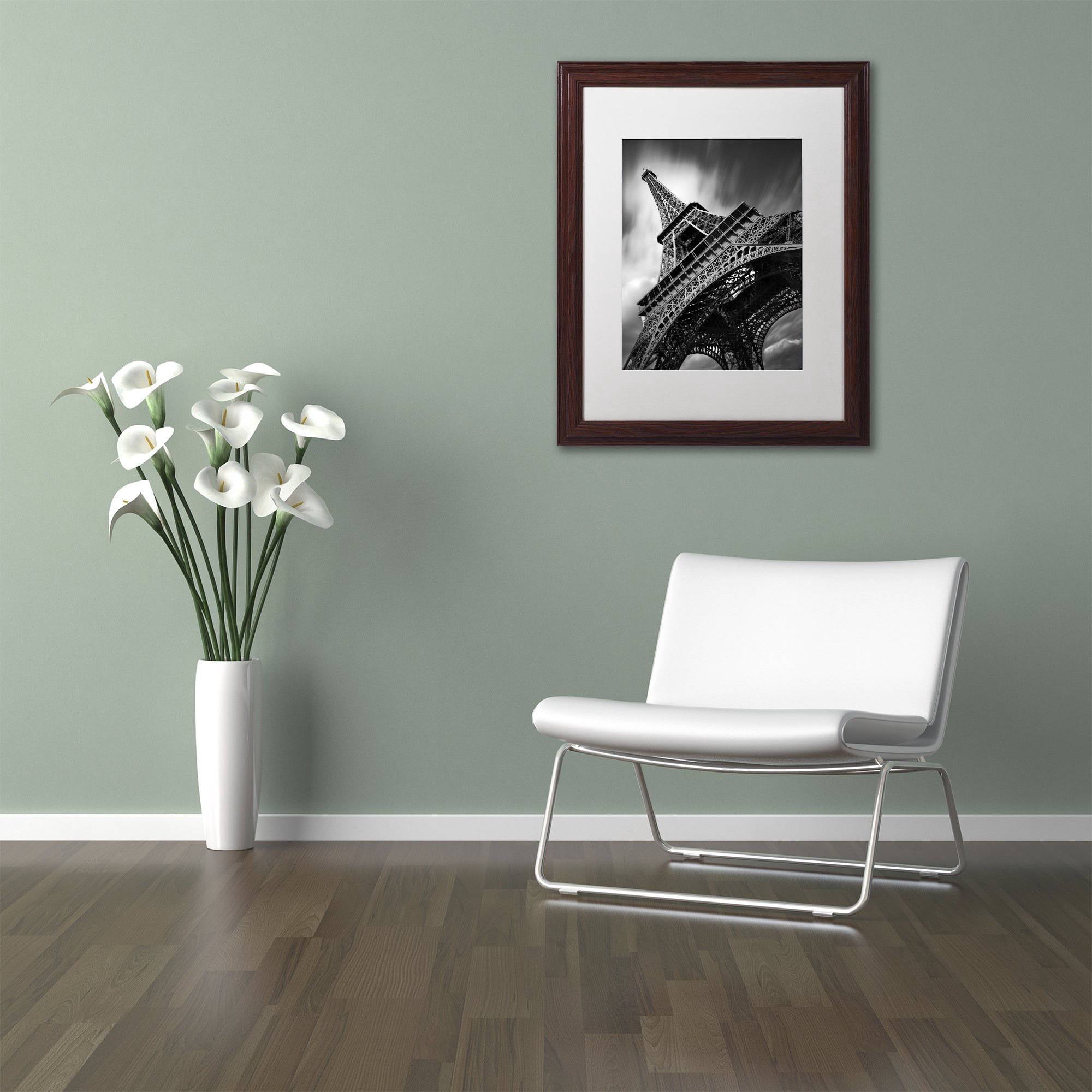 Moises Levy 'Eiffel Tower Study II' Matted Framed Art
