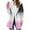 #0102-Pink, variant on Pounoo Women's Winter Long Flannel Jackets Zip Up Hooded Vintage Colorblock Western Coats Fleece Lined Winter Coat with Side Pockets Gift