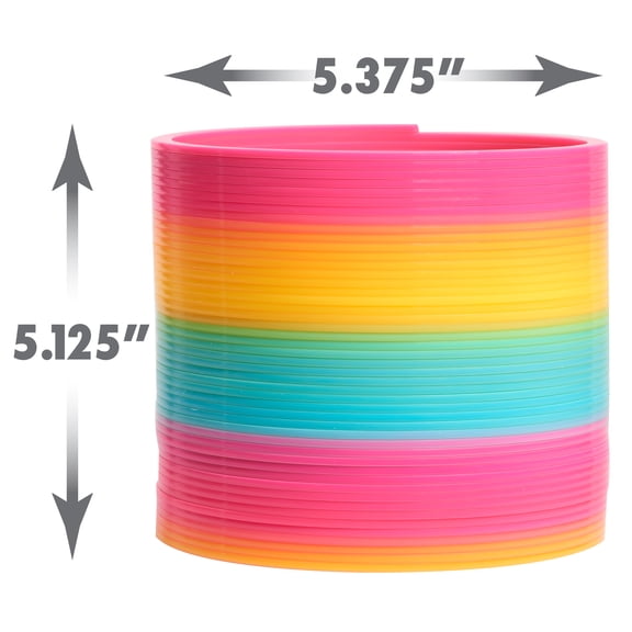 2 Pack, Slinky The Original Walking Spring, 5-Inch Diameter Plastic Rainbow Giant, Kids Toy, Ages 5 And Up By Just Play