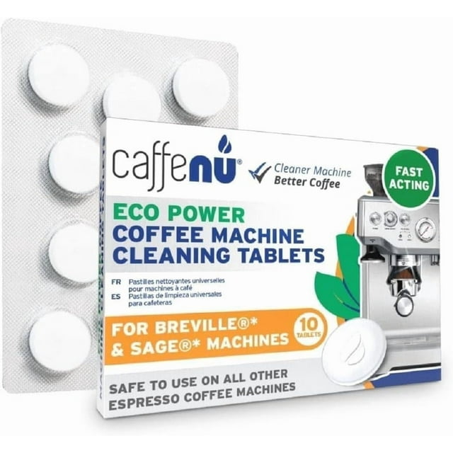 Breville Compatible Cleaning Tablets. 10x 1.4G Espresso Machine Cleaning Tablets. Breville Accessories, Cleans Portafilter & Internal Inaccessible Areas. Coffee Cleaner, All Breville & Sage Machines.