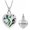 Customize, variant on Abalone Shell Hummingbird Urn Necklace for Human Ashes of Loved Ones Flower Heart Urn Necklace Ashes Holder Stainless Steel Keepsake Urn Pendant Ashes Necklace
