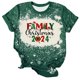 thumbnail image 1 of Navidad Tops de Mujer, Cuello Redondo Camiseta de Manga Corta con Estampado de Vacaciones, Blusa de Moda Casual, 1 of 4