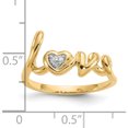 thumbnail image 4 of 10K Yellow Gold Diamond Love Ringsize 7 (Width 2) - Jbsp, 4 of 5
