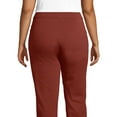 thumbnail image 3 of Lands' End Women's Plus Size Starfish Mid Rise Straight Leg Elastic Waist Pull On Pants, 3 of 3