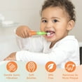 thumbnail image 4 of Little Brusheez Toddlers’ Sonic Toothbrush - Safe & Gentle Toothbrush for Ages 1-3 with Built-In, Light-Up 2-Minute Timer, Extra Brush Head, & Storage Base for First-Time Brushers (Fuzzy the Fox), 4 of 8