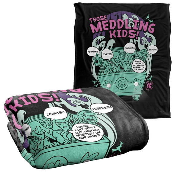 Scooby-Doo Meddling Since 1969 Officially Licensed Silky Touch Super Soft Throw Blanket 50' x 60'