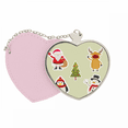 thumbnail image 1 of Feliz Navidad muñeco de nieve Festival de ilustración Bolsa de viaje Mirror maquillaje corazón rosa, 1 of 4