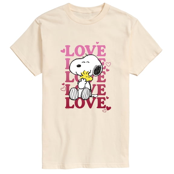 Peanuts - Love Snoopy Short Sleeve Graphic T-Shirt