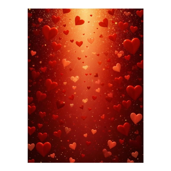 Diamond Art Kit for Adults, Romantic Heart Pattern Background Diamond Painting for Adults Beginners, DIY Diamond Art Painting Kits, 5D Diamond Painting Crafts for Home Decor 12x16 Frameless