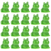 Hemoton 30 Pcs Outdoor Reptile Moss Frog 1.70X1.50X1.30CM Green